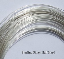 Sterling Silver Half Hard Round Wire 0.4,0.5,0.6,0.7,0.8,0.9 and 1mm Silversmith