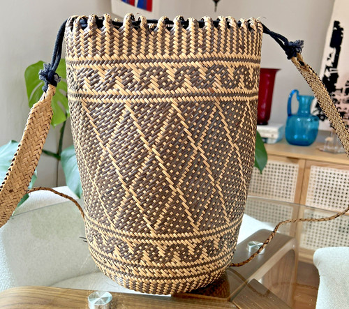 Vintage borneo woven rattan - borneo,