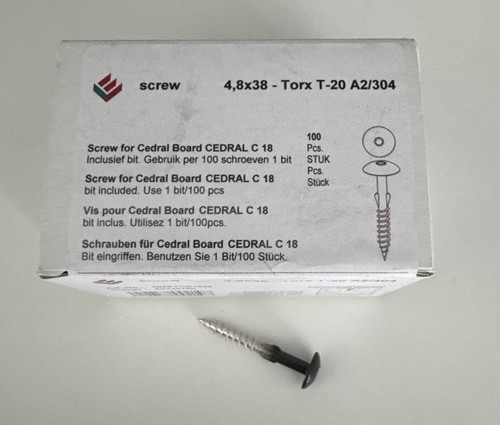 Cedral screws 4 8x38mm - cedral, c