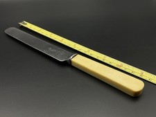 Vintage 1954 Faux Bone Square Handle Butter Knife SHEFFIELD - TAYLOR EYE WITNESS