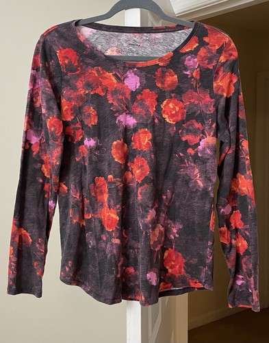 Sonoma top red poppy floral - top,