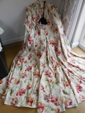 STUNNING LAURA ASHLEY GOSFORD CRANBERRY CURTAINS
