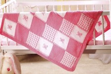 BABY GIRLS BLANKET BOWS CHECKS