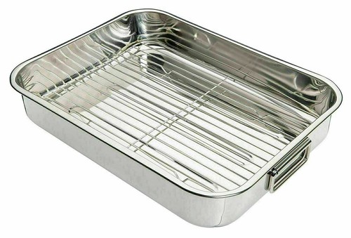 Roasting tray stainless steel - stainless,