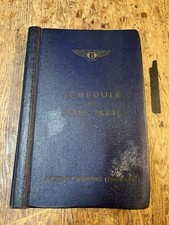 Bentley Motors Shedule Of Spare Parts MKVI Volume III Original 1947