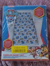 Paw Patrol  Junior Toddler Duvet Set Bedding Set Quilt Cover New Free Postage