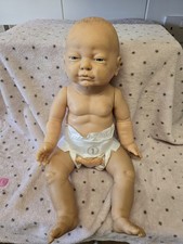 Vintage Blue Box Newborn Anatomically Correct Baby Boy Doll 50cm Long 1985 