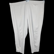 SUSAN GRAVER Everyday Slim Leg Pants Beige Pull On Stretch 3X NWT Comfort
