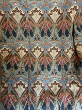 Pair Of Handmade Vintage Liberty of London Ianthe Pattern Lined Curtains