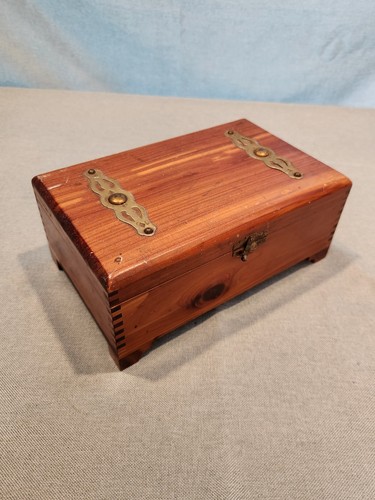 Vintage small cedar chest - vintage,
