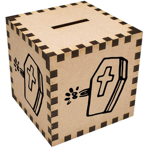 Skeleton coffin money box - coffin',