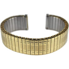 Gold Plated Expanding Stretchy Watch Strap Expandable Bracelet 15mm to 20mm