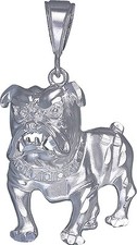 Sterling Silver Bulldog Charm