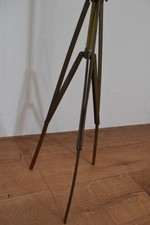 Vintage Brass Folding Tripod Stand Antique Surveyor or Optical Base