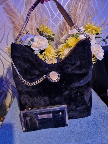 River island black - faux, fur