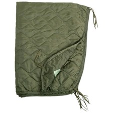 US Army Poncho Liner Quilted Travel Car GI Blanket Sleeping Bag Ripstop OD Olive