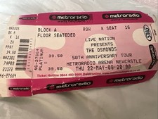 The Osmonds 50th Anniversary World Tour Newcastle May 08 Entrance Ticket