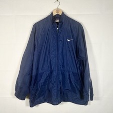Nike Jacket Mens Blue Size Large Lightweight Vintage Windbreaker Coat
