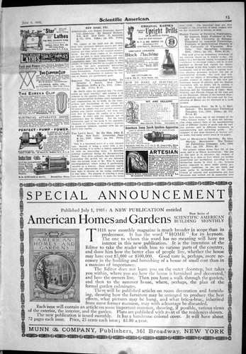 Old print 1905 munn publishers - old,