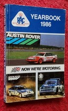 1986 RAC British Motor Sports COMPETITORS YEARBOOK Rules Regs Circuits Directory