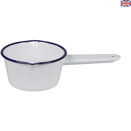 14cm blue enamel - enamel, pan