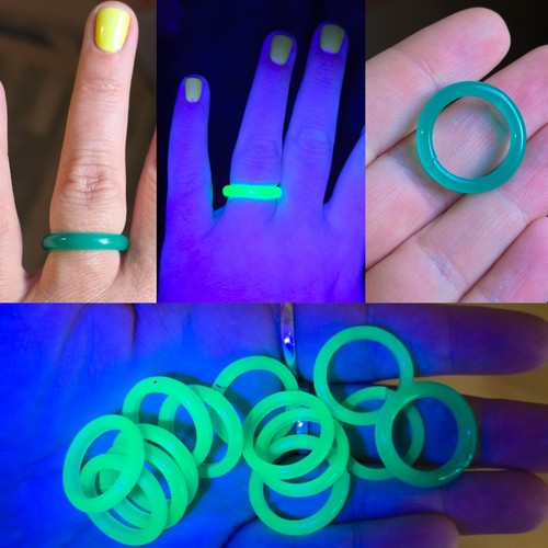 Antique uranium glass - uranium, ring