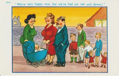 Vintage saucy seaside postcard - vintage,