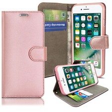For Apple iPhone 7 8 SE Phone Case Leather Wallet Book Stand Magnetic Flip Cover