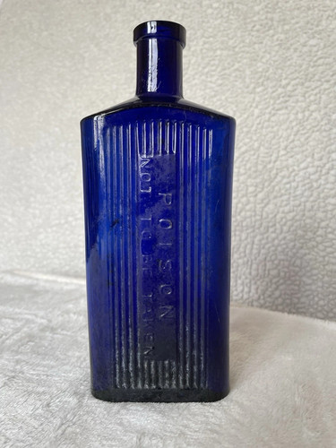 Vintage cobalt blue glass - cobalt,