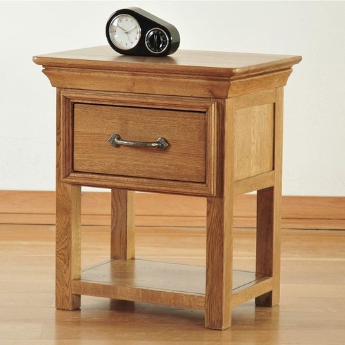 Solid oak drawer bedside - solid,