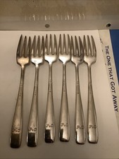 6 P&O silver plated forks circa 1960/70 good condition.