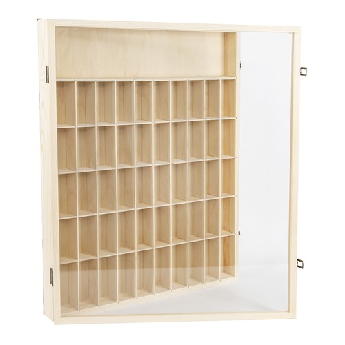 Grids wooden display case - 51,