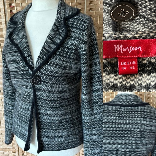 Vintage monsoon black white - vintage,