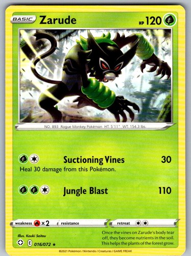 Pokémon tcg zarude - tcg,