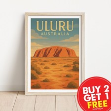 Uluru australia retro travel - australia,