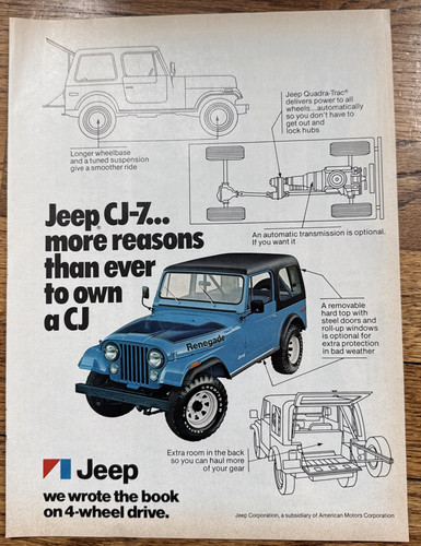 1977 jeep cj7 renegade print - 1977,