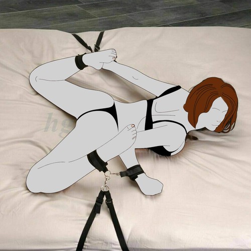Bondage bed restraint set - bed,