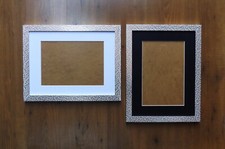 Silver Mosaic Photo/Picture Frame with mount for A4 or 12x8" print Wall Hanging