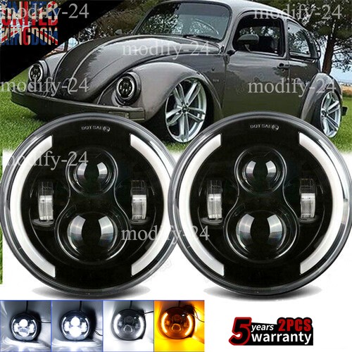 Pair inch round led - 7",