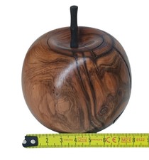 Wooden Decorative Apple Fruit Ornament Polished Various Sizes
