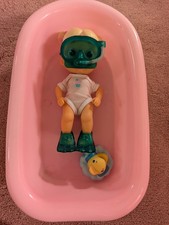 Toy baby bath and water baby doll