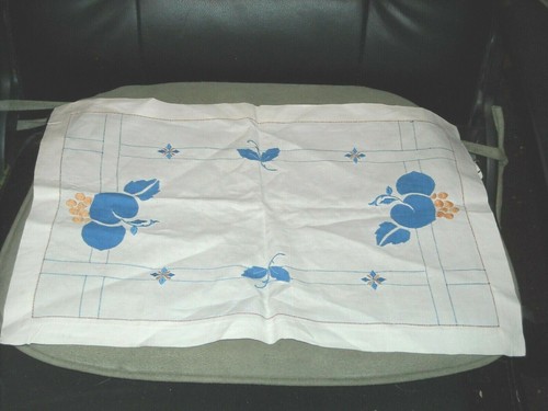 Vintage linen plums lines - plums,