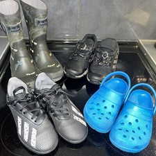 Boys Uk 11 Adidas Football Trainers, Terrex Hiking, Joules Wellies CROCS 