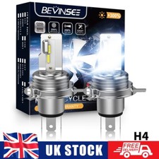 2x H4 HS1 LED Headlight Bulbs