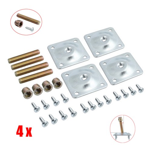 Set furnitre leg mounting - of,