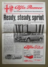 ALFA ROMEO orig 1977 1978 UK Mkt Newspaper Brochure - Alfasud Sprint 2000 Spider