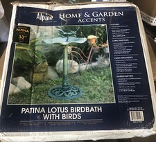 33" Tall Birdbath Outdoor