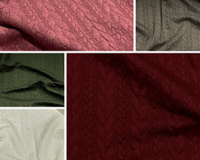 Cable Knit OEKOTEX Certified Craft Dress Fabric/Material 150 cm wide