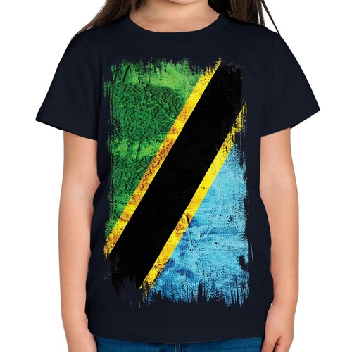 Tanzania grunge flag kids - tanzania,