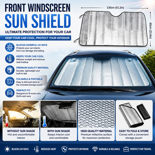 Front car windscreen sun - car,